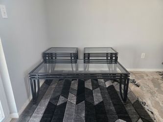 Outdoor 3 piece metal tables