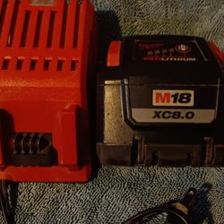 Milwaukee Battery Xc8 With Charger 
