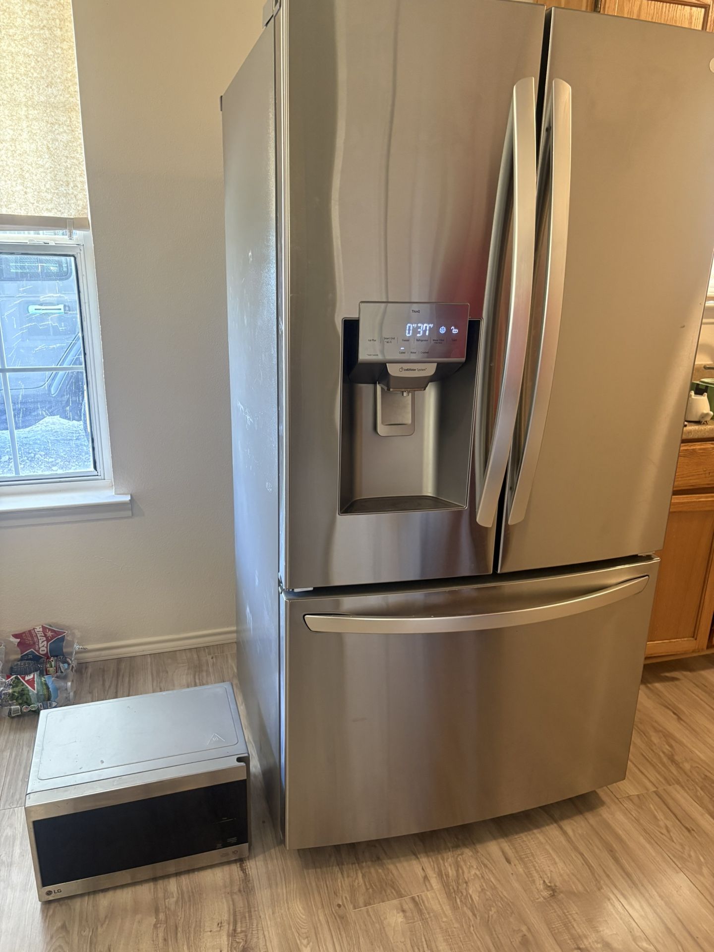 Refrigerator With Microwave