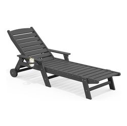 SERWALL Patio Chaise Lounge Chair