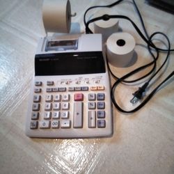 Calculator Adding Machine Electric Sharp EL-1801P Model