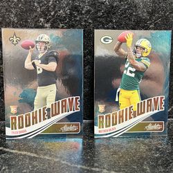 Rookie Wave Football Cards Pair (Matthew Golden & Tyler Shough