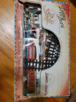 Vintage Logger Bear Express Musical Train Set