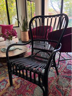 Rattan bamboo chair