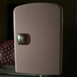 mini pink fridge
