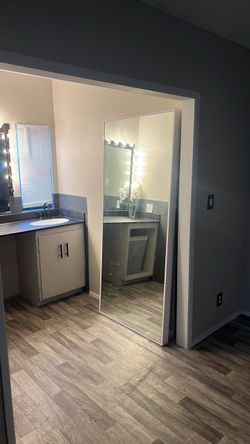 Large Full-Length Floor Mirror White Frame