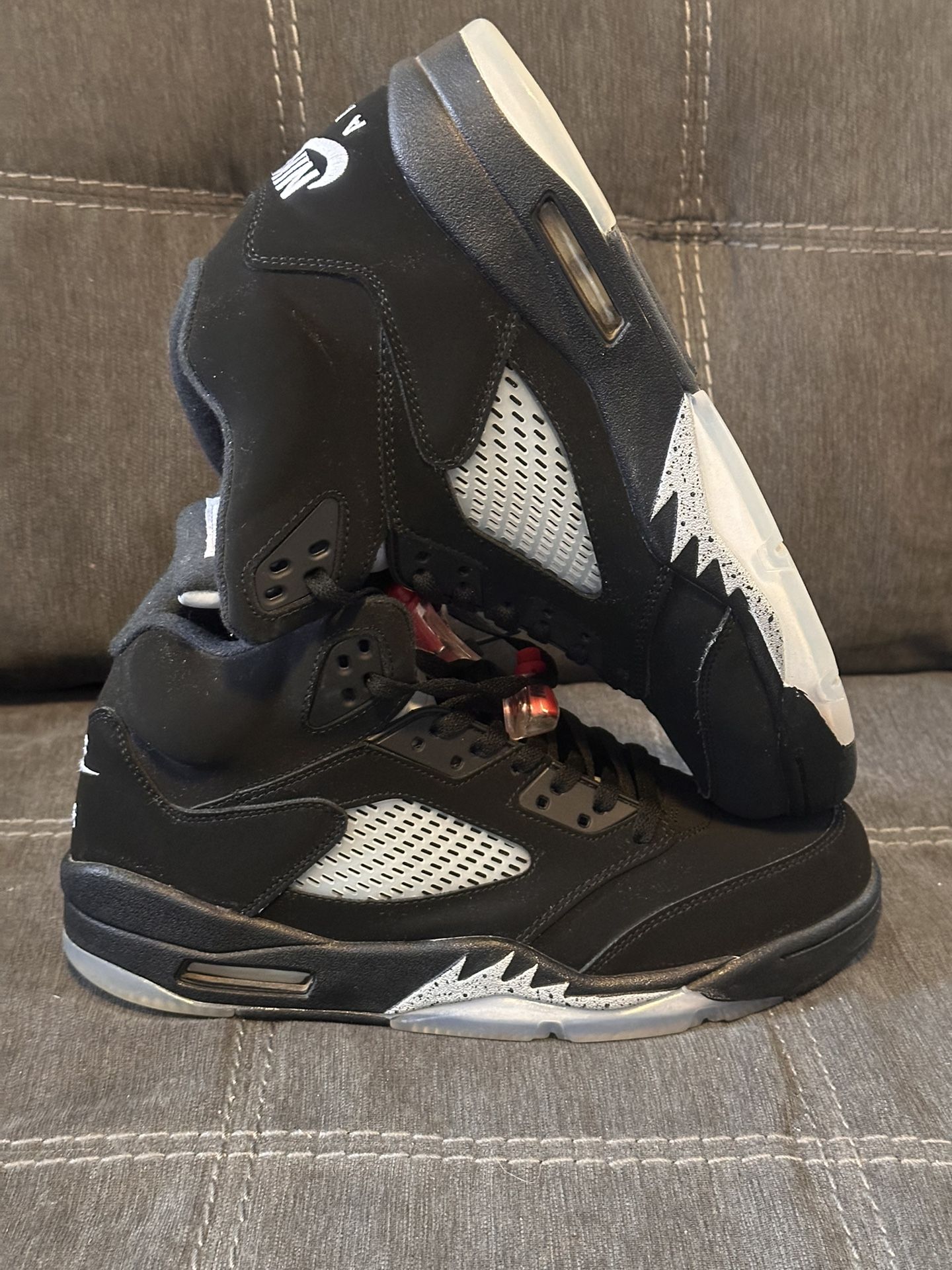 Nike Air Jordan Retro 5 Black Metallic 2016 Sz12