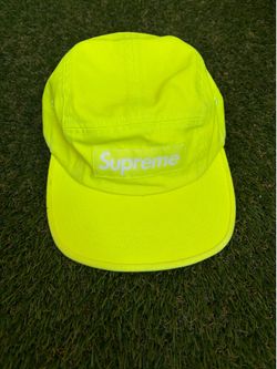Supreme Washed Chino Twill Camp Cap 'Neon Yellow'