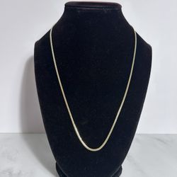 20” Cuban Gold Over Sterling Silver Sterling Silver 