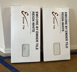 Luxury Vinyl  LVP Tile - White. Size 12x24. Waterproof . Total 51 sf. Perfect for bathroom