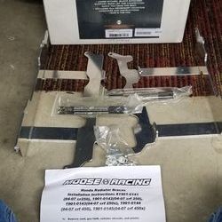 Motorcycle radiator guards