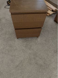 IKEA malm side tables two