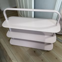 Open Spaces Pink Entryway Rack Shoe Storage