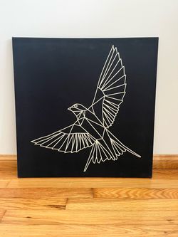 IKEA PJÄTTERYD "Golden Bird" canvas art