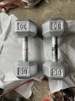 Hexagon Dumbbell Weights 30’s