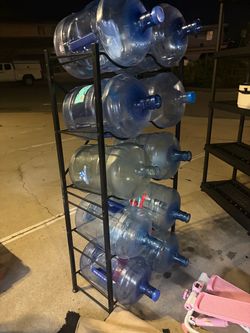 Rack and bottles