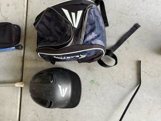 Kids Baseball bag and helmet