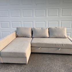 Grey Sectional Couch/sleeper 