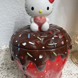 Strawberry 🍓 Chocolate hello kitty Jar
