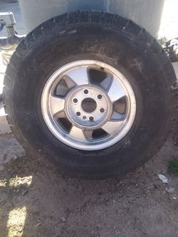 CHEVY 6 LUG RIM &TIRE