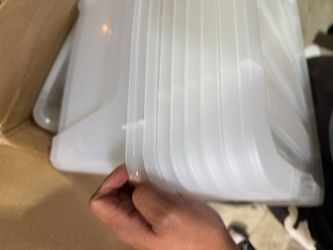 Clear storage totes
