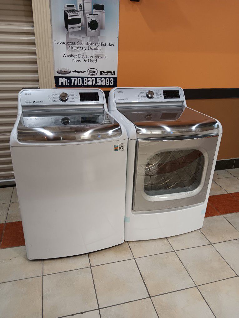 Lg Smart Washer 5.5 Cf And Dryer 8.8 Cf