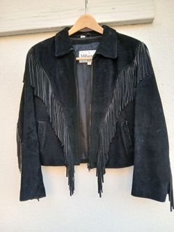 Woman's Black suede jacket 12/14