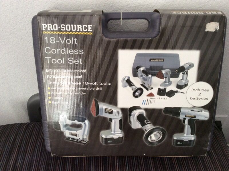 Pro-Source 18-volt Cordless Tool Set