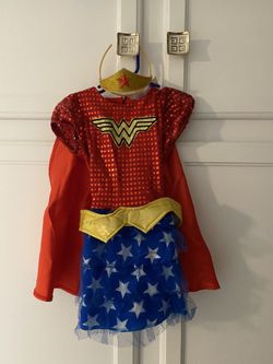 Child Wonder Woman Costume - Size Small (3-4 Years Old)