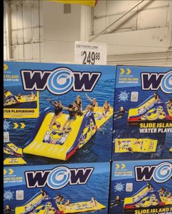 Brand new inflatable slide island