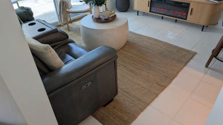 🌿 Jute Area Rug flatwoven, natural, 6 ' 7 "x9 ' 10 " Free smoke and free pets Alfombra de Yute, casa sin mascotas ni se fuma🌿