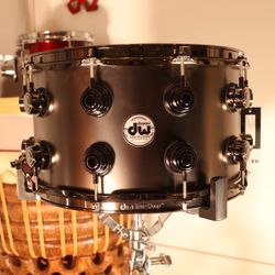 DW 8”x14” Collector’s Series Satin Black Brass Snare Drum - New With Tags