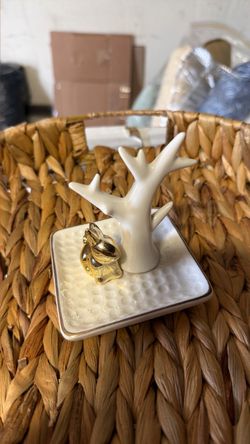 Ceramic Tree Jewelry Ring Dish