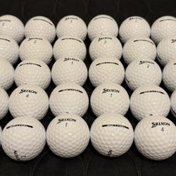 30 Srixon Soft Feel AAAA White Used Golf Balls 4A