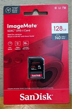 SanDisk ImageMate 128GB SDXC UHS-I Class 10 140MB/s Memory Card