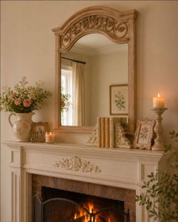 Mirror w/ iron detail