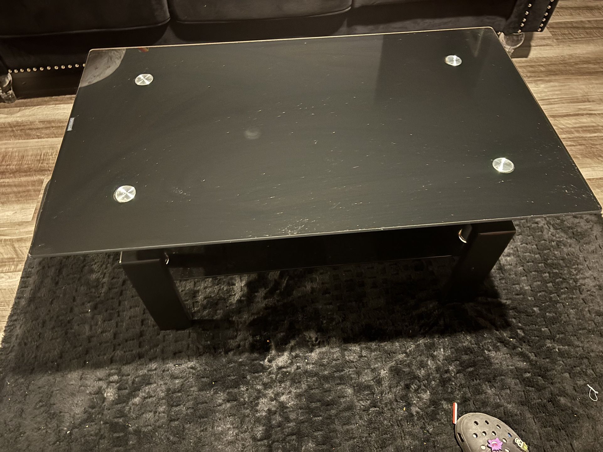 Black Glass Coffee Table