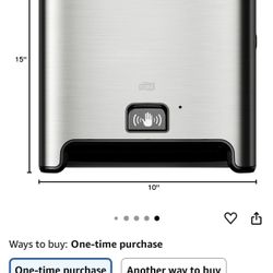 Tork Matic Hand Towel Roll Dispenser with Intuition Sensor, Stainless Steel, Im