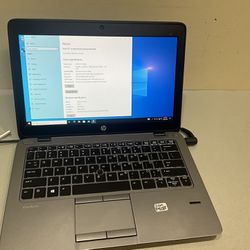 hp elitebook 820 i5 (contact info removed) 8gb 128gb ssd window 10 pro 13inch battery not hold for charger need plug  in all time power adapter includ