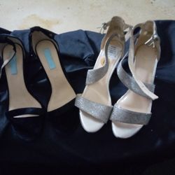 2pr Nice Used Ladies Heels 