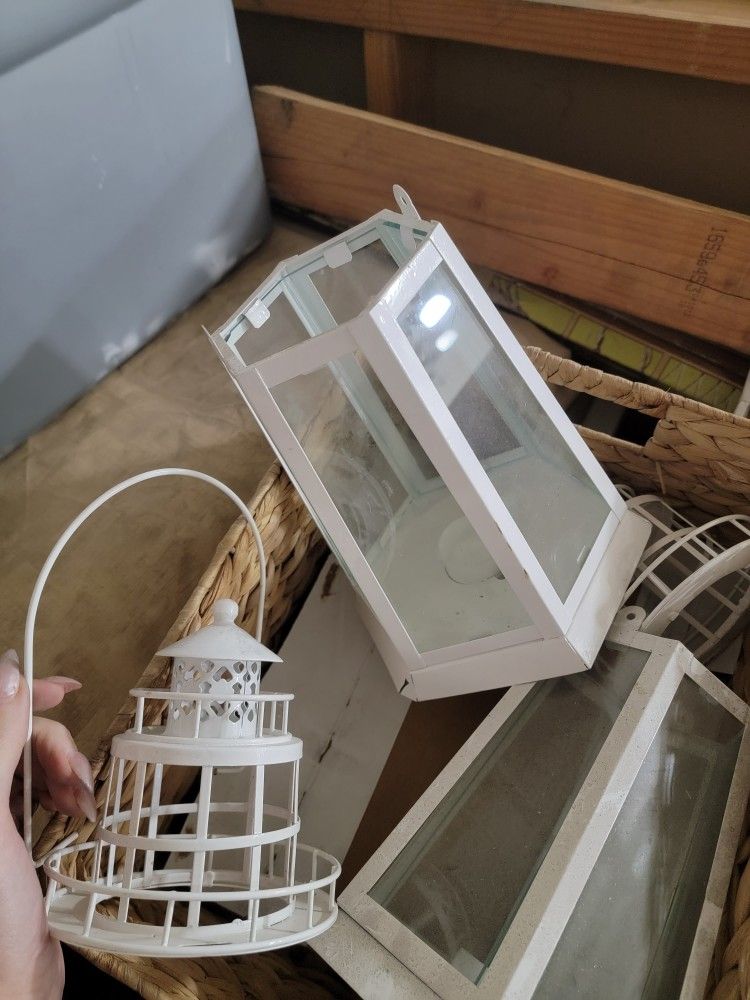 Set Of Two Candle Light Holders