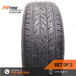 Set of 2 Used  7.5/32    215/55R16  93H  Continental  ContiProContact