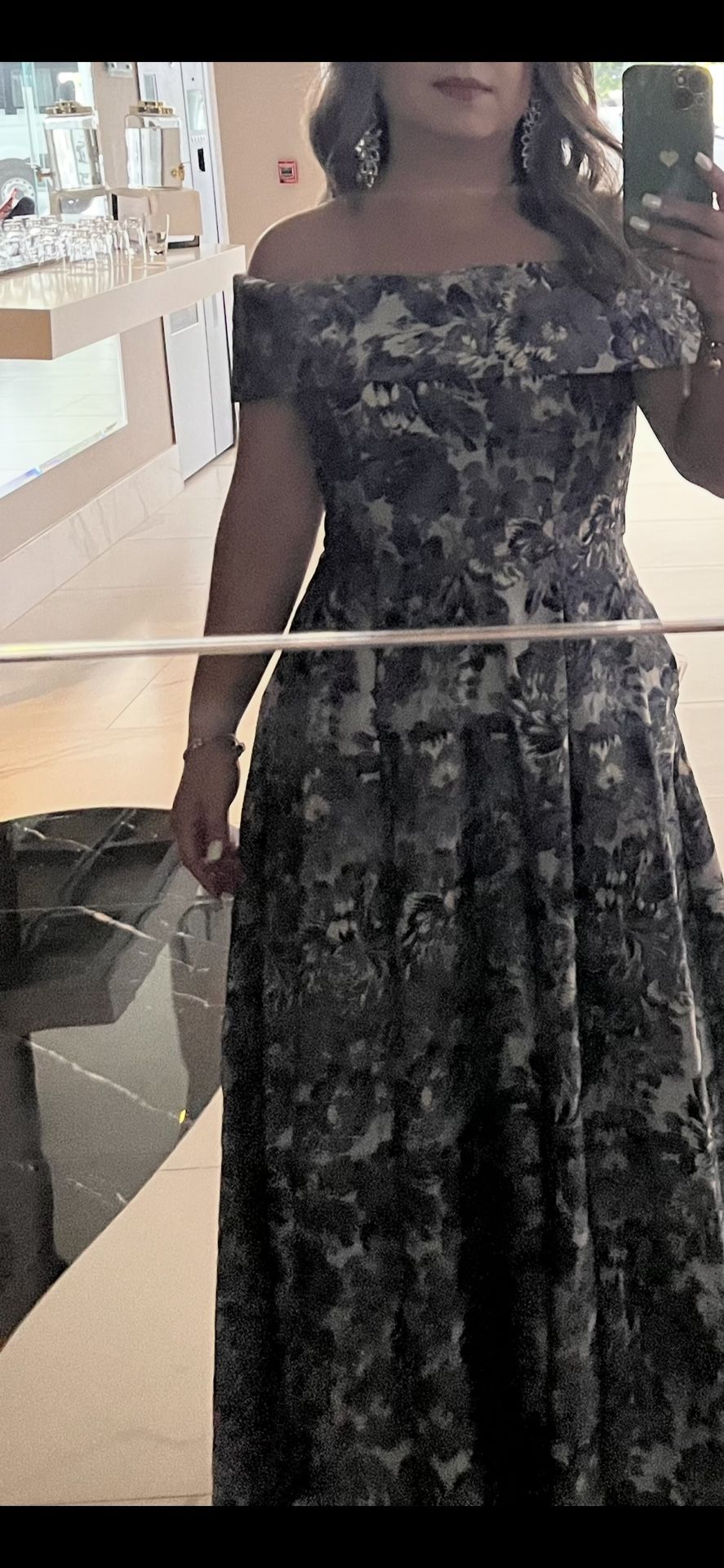 Off The Shoulder Evening Dress/Prom Dress