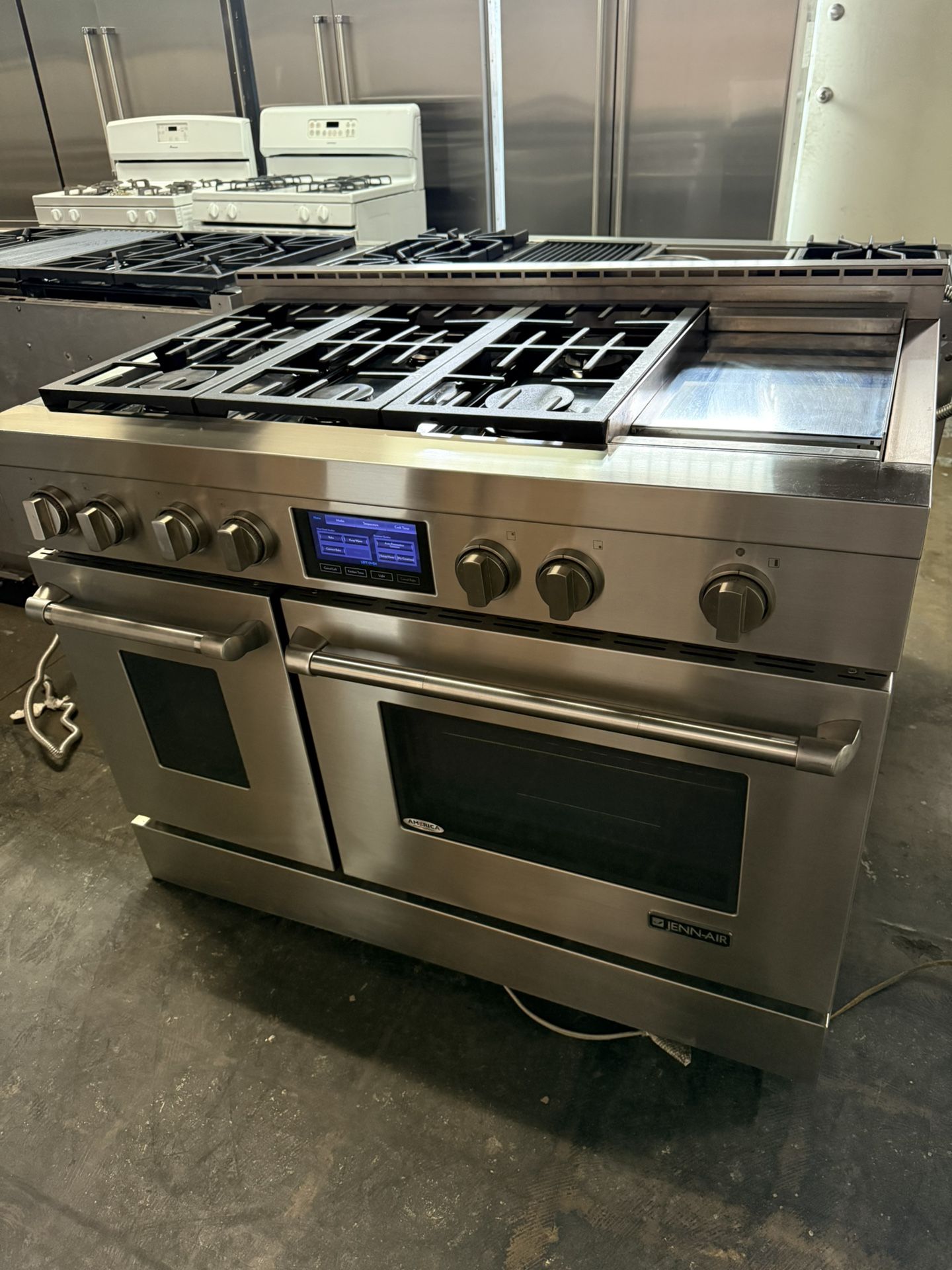 Jenn Air 48” Stainless Steel Gas Range Stove