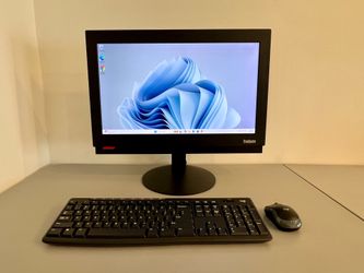Lenovo ThinkCentre All-In-One Desktop Computer - Intel i3 Processor / 240GB SSD Hard Drive / 8GB Memory