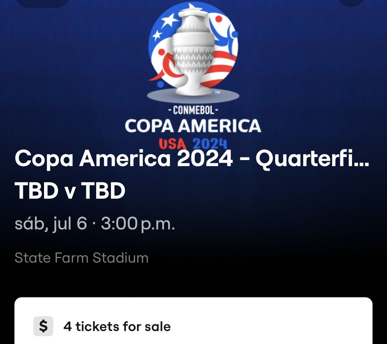Colombia vs Panama Tickets Sec 124