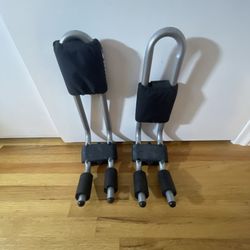THULE 834 Hullaport Hull-A-Port KAYAK CARRIER J Hook Vertical Rack Holder Set 2