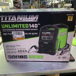Brand New Titanium Unlimited 140 Multiprocessor Inverter Power Source 