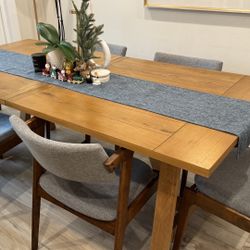 Warm Modern Farmhouse Dining Table