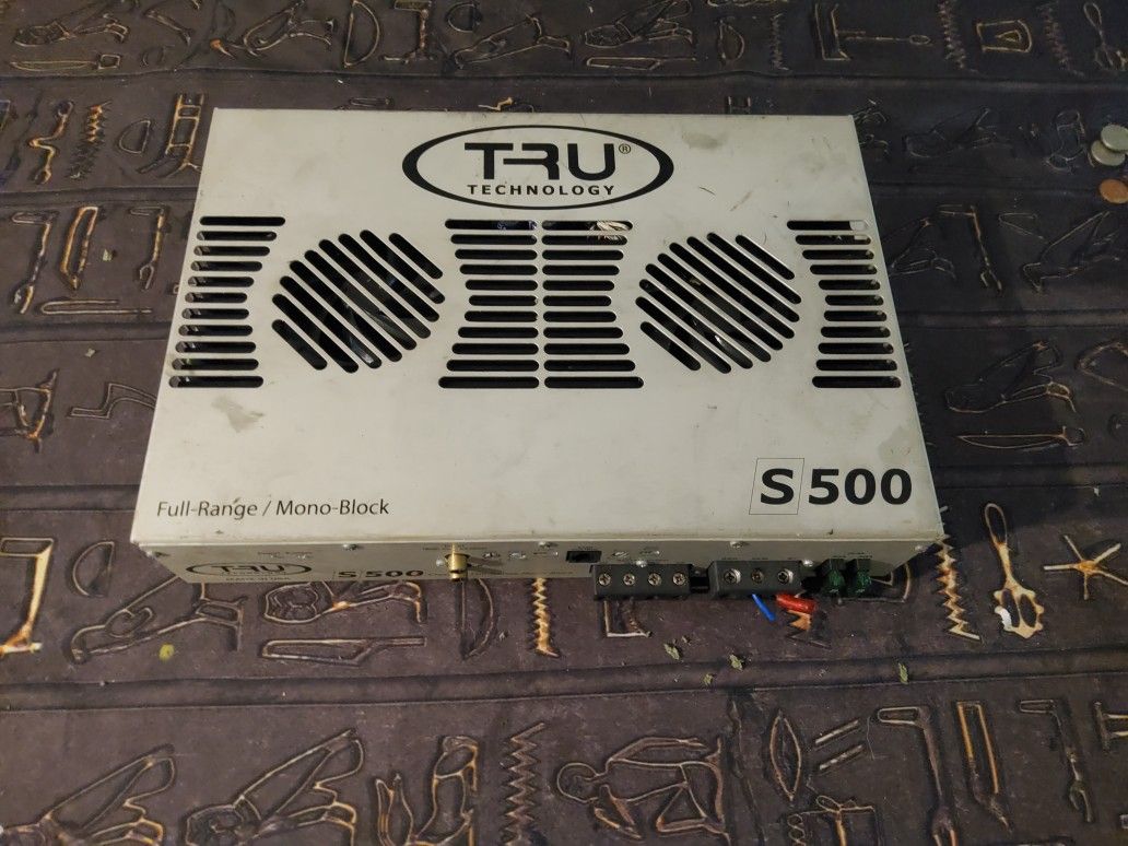 TRU Technology S500 Amplifier Full Range/Mono Block